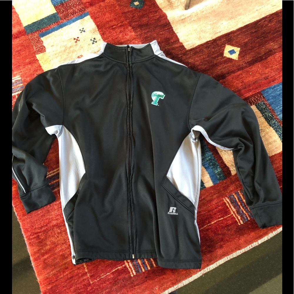 Tulane University zip up light jacket. Large